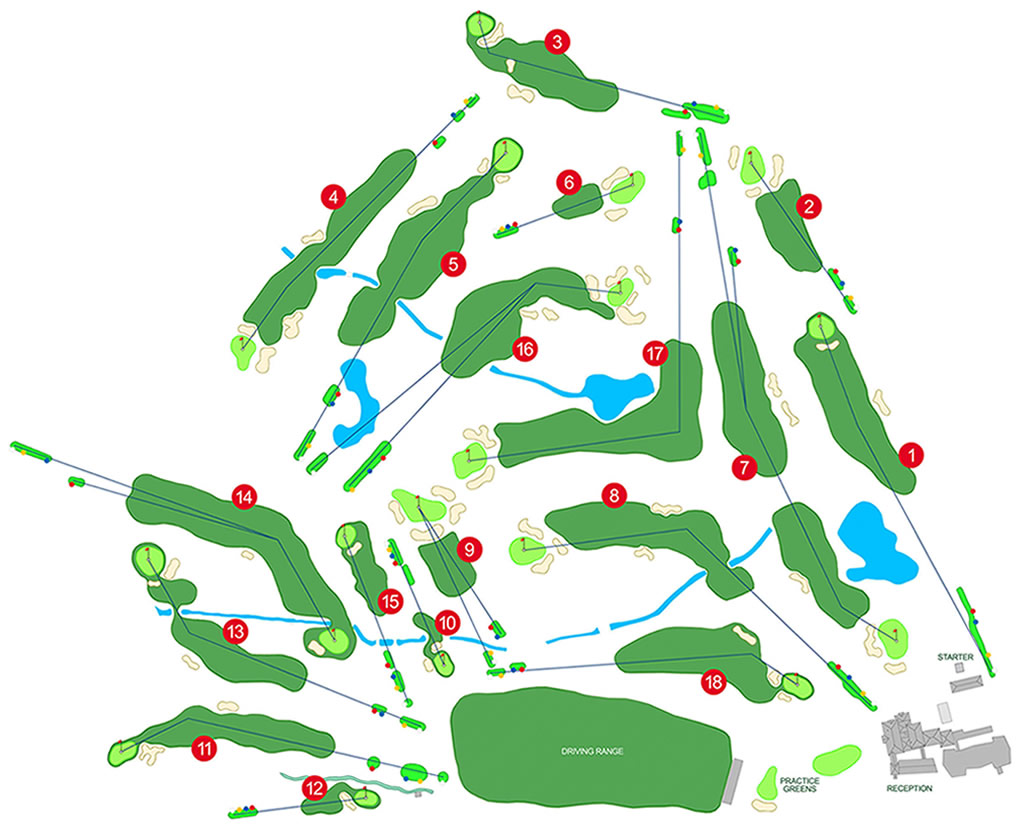 Golf Club Cavaglià Cartellone percorso