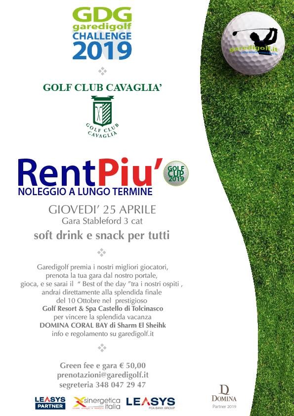Giovedì la Rent Più Golf Cup 2019