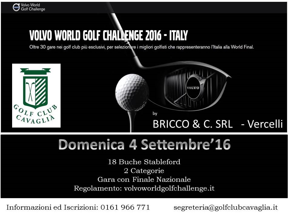 Volvo World Golf Challenge 2016 by Bricco & C. Srl