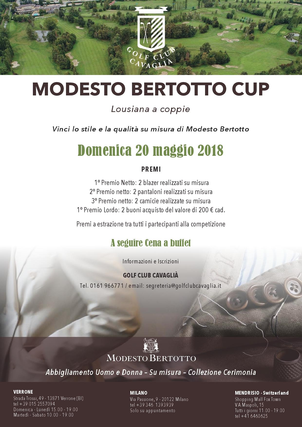 MODESTO BERTOTTO CUP - DOMENICA 20 MAGGIO