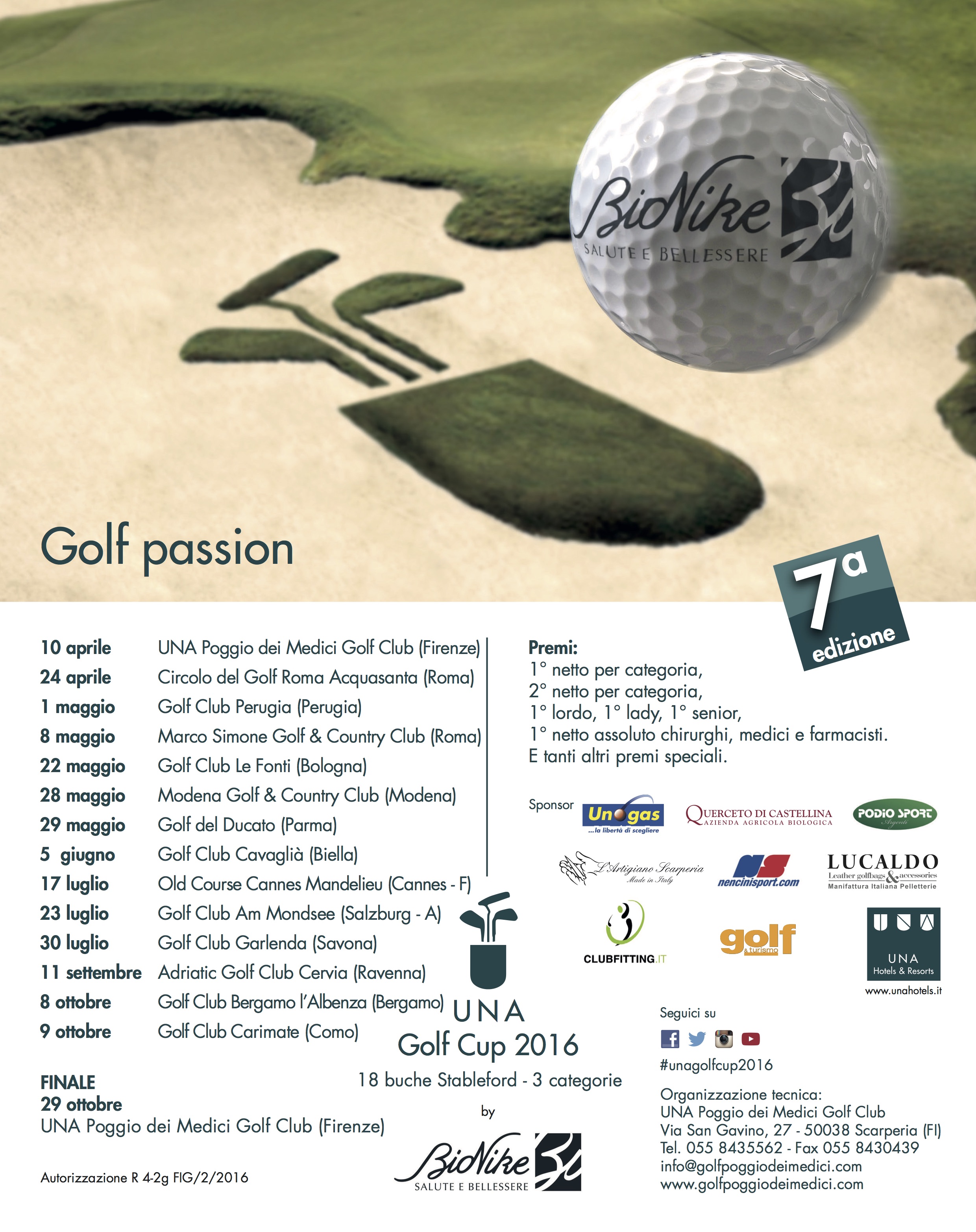 UNA Golf Cup 2016 by BioNike