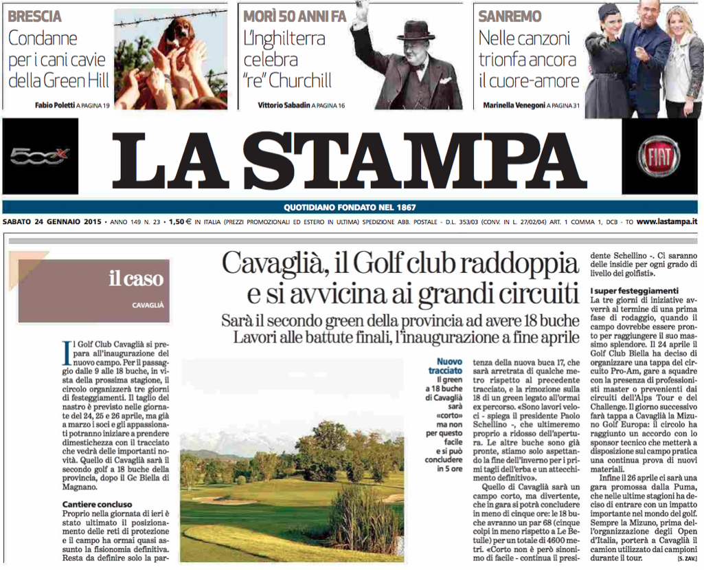 La Stampa - 24 Gennaio 2014