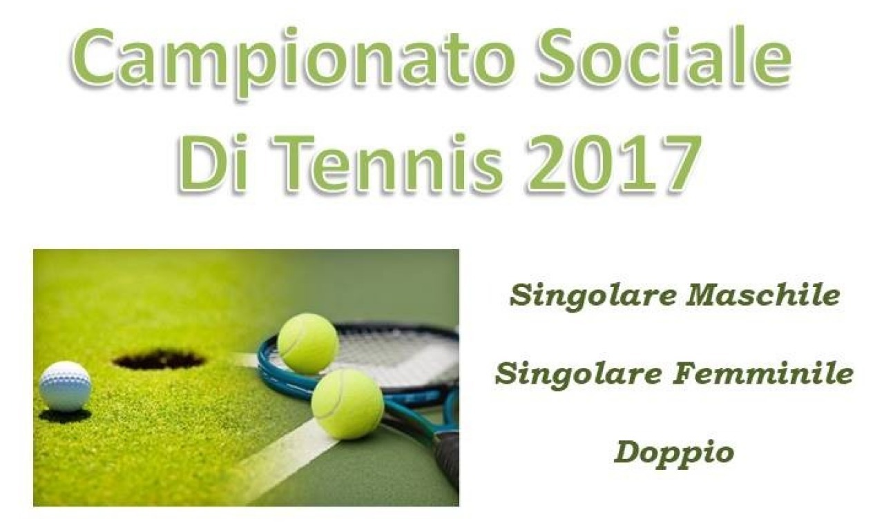 CAMPIONATO SOCIALE TENNIS 2017