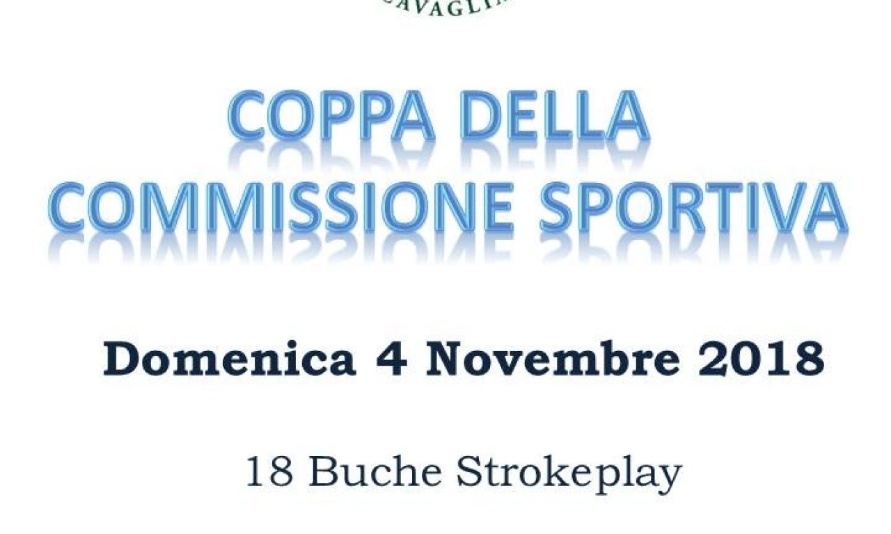 Coppa della Commissione Sportiva - Domenica 4 Novembre