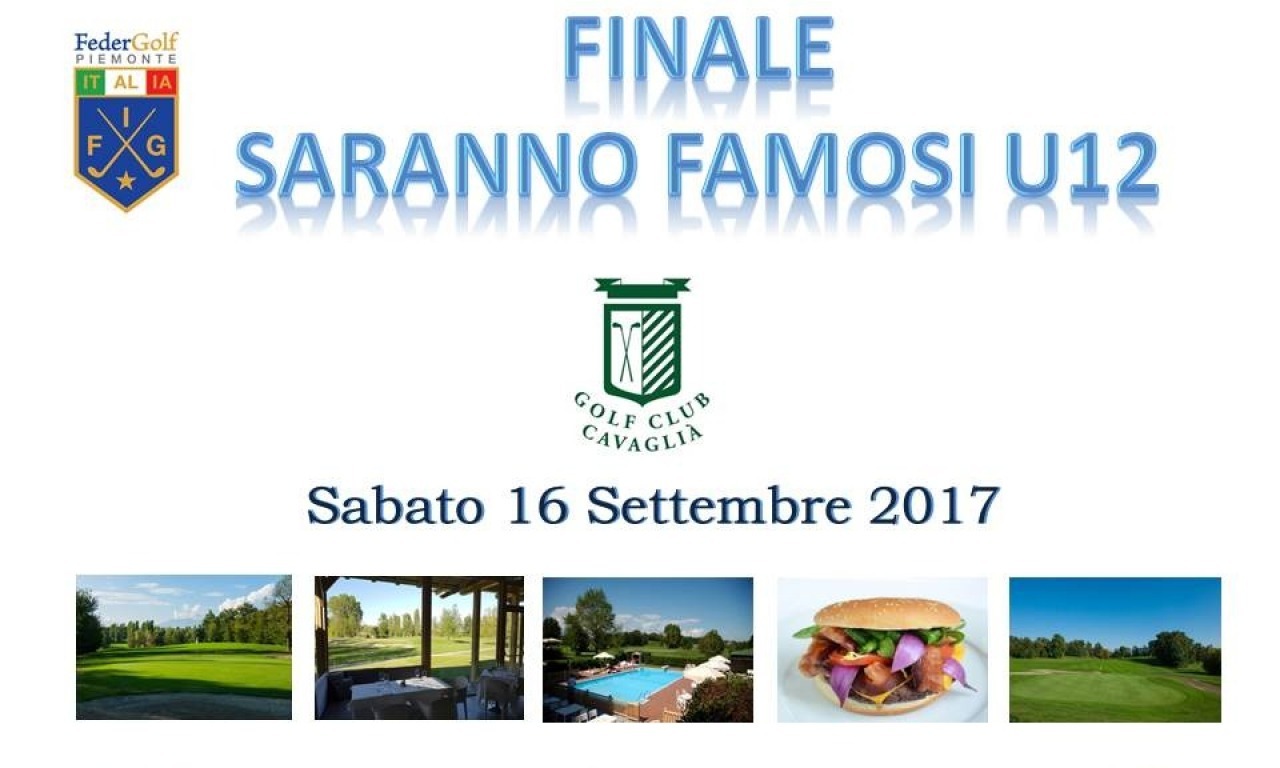 FINALE SARANNO FAMOSI U12 - Sabato 16 Settembre