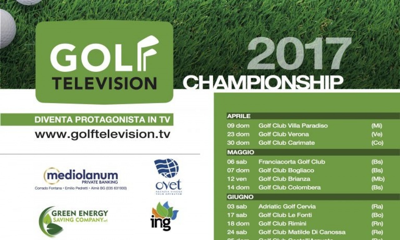 GOLF TELEVISION CHAMPIONSHIP - Domenica 10 Settembre