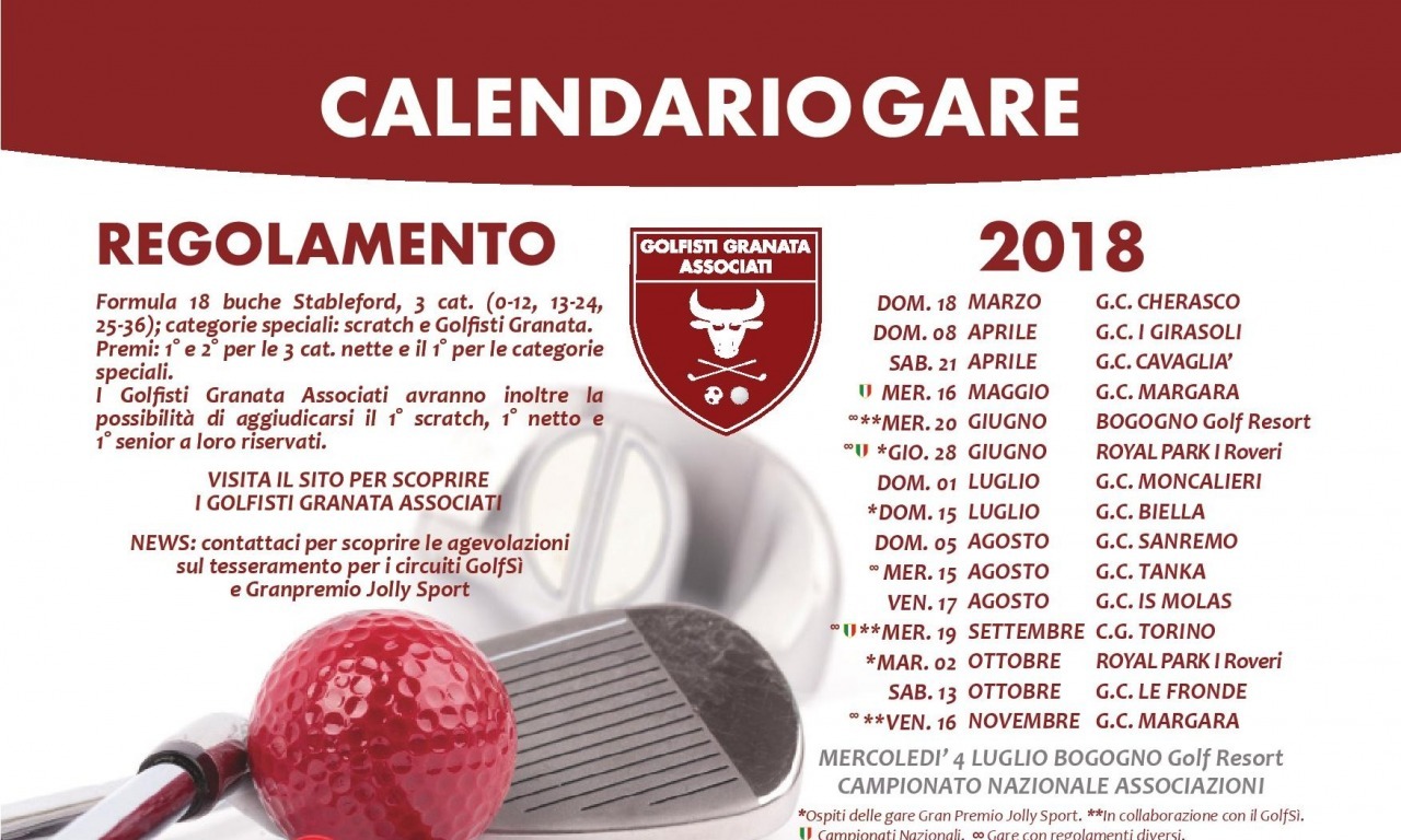 GOLFISTI GRANATA - SABATO 21 APRILE