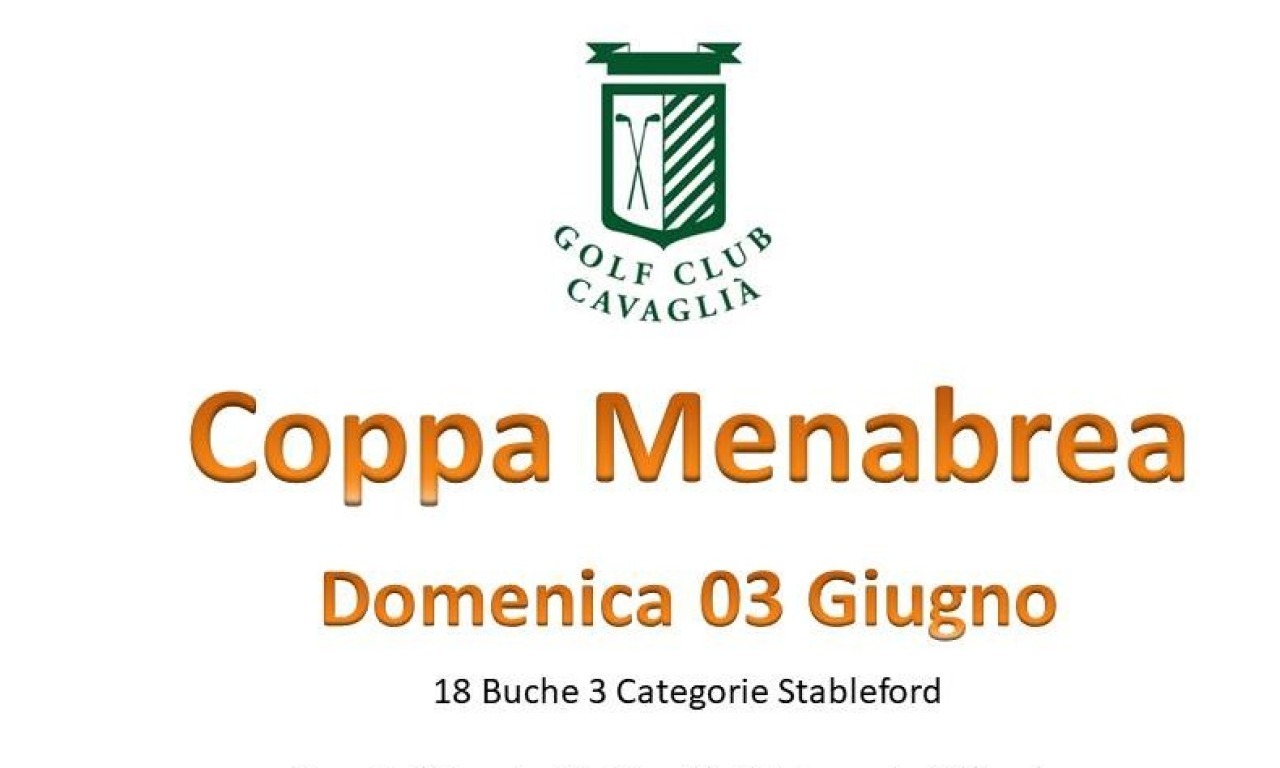 COPPA MENABREA - DOMENICA 3 GIUGNO
