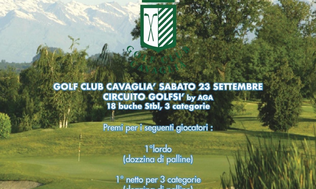 TROFEO AGA by GOLF SI - Sabato 23 Settembre