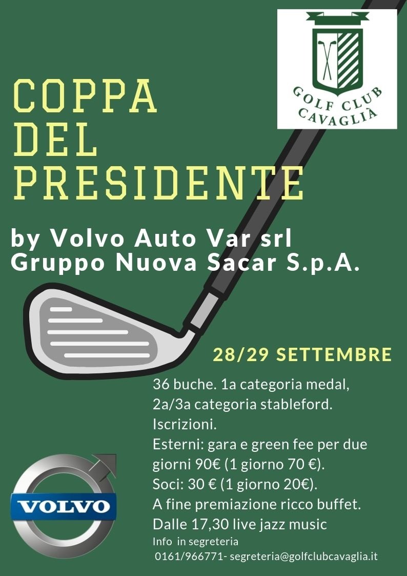 Nel weekend la Coppa del Presidente by Volvo Nuova Sa Car